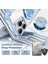 iPhone 12/12 Pro Için Magsafe Döner Kickstand Tpu+Pc Telefon Kapağı ile Uyumlu Kılıf - Şeffaf Mavi (Yurt Dışından) 2