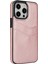 iPhone 15 Pro Için Kılıf Pu+Tpu Kart Yuvalı Telefon Kabuğu-Gül Altın (Yurt Dışından) 3