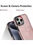 iPhone 15 Pro Için Kılıf Pu+Tpu Kart Yuvalı Telefon Kabuğu-Gül Altın (Yurt Dışından) 4