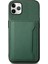 iPhone 11 Pro Max Için Kickstand Kılıf Çizilmez Buzağı Dokulu Cep Telefonu Kapağı-Yeşil (Yurt Dışından) 1