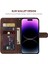 iPhone 14 Pro Max Için Deri Kılıf Skin-Touch Texture Cüzdan Standlı Telefon Kapağı-Kahverengi (Yurt Dışından) 4