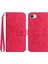 HT04 iPhone SE(2024) Bilek Askılı Kılıf Ayçiçeği Desenli Telefon Cüzdan Kapağı-Gül (Yurt Dışından) 1