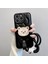 iPhone 13 Pro Için 6.1 Inç Kılıf Aşağı Ceket Tasarımı Sevimli Ayı Deri + Bilek Kayışı ile Tpu Telefon Kılıfı-Siyah (Yurt Dışından) 1