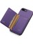 iPhone 7 Plus/8 Plus Kılıf Kart Yuvaları Için Pu Deri+Pc+Tpu Kickstand Telefon Kapağı-Mor (Yurt Dışından) 4