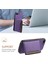 iPhone 7 Plus/8 Plus Kılıf Kart Yuvaları Için Pu Deri+Pc+Tpu Kickstand Telefon Kapağı-Mor (Yurt Dışından) 5