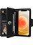 iPhone 12 Mini Için Darbeye Dayanıklı Kılıf Perçin Dekor Pu Deri Telefon Kapağı-Siyah (Yurt Dışından) 2