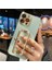iPhone 15 Pro Için Çizilmez Telefon Kapağı Yapay Elmas Dekor Dikdörtgen Kickstand Tpu Kılıf Açık Mavi (Yurt Dışından) 1