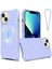 iPhone 13 Kılıf Magsafe ile Uyumlu Dalgalanma Dokulu Sıvı Silikon Soft Telefon Kılıfı-Mor (Yurt Dışından) 1