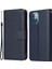 iPhone 13 Mini Kılıf Pu Deri Telefon Kılıfı Kart Yuvalı Cüzdan-Mavi (Yurt Dışından) 1