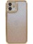 iPhone 11 Için Kılıf Yapay Elmas Dekor Gradyan Renk Tpu Telefon Arka Koruyucu-Altın (Yurt Dışından) 1