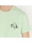 Slimfit Sql Logo Baskılı Erkek Mint T-Shirt 4