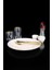 Lombardino Minimalist Modern Black Tekli Porselen Servis Tabağı 25 cm 1