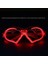 Camsız Tam Tur Kırmızı Renk LED Işıklı Parti Gözlüğü 1 Adet Hawai Retro Hallow 1