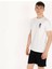 Slimfit Solverse Baskılı Erkek Beyaz T-Shirt 3