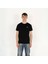 Slimfit Sql El Logo Baskılı Erkek Siyah T-Shirt 1