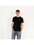 Slimfit Sql El Logo Baskılı Erkek Siyah T-Shirt 2