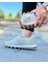 BEİGE AROK LİNEN 0398 HAKİKİ DERİ VE HASIR KETEN ERKEK SNEAKER BEJ 2