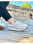 BEİGE AROK LİNEN 0398 HAKİKİ DERİ VE HASIR KETEN ERKEK SNEAKER BEJ 3
