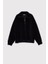 Dik Yaka Fermuarlı Kadife Sweatshirt 1