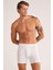 Teo Pamuk Modal Erkek Boxer Beyaz 1