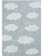 Cool Cotton Ccn 14 Multy Makinede Yıkanabilir Kaymaz Tabanlı Pamuk Dokuma Bulut Desenli Bebek Halısı 1