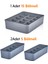 3 Parça Bölmeli Çekmece Çorap Takı Aksesuar Düzenleyici Set Organizer 2