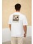 Erkek Ön Yazılı Arka Baskılı Regular Bisiklet Yaka T-Shirt 4