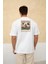 Erkek Ön Yazılı Arka Baskılı Regular Bisiklet Yaka T-Shirt 5