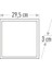 Ct 5286 25W 30X30 Clipin LED Panel Sıva Altı Günışığı 3200K 2
