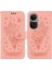 Oppo Case 10 5g Flip Pu Deri Kapak Için Kılıf Kickstand Kabartma Gül Kart (Yurt Dışından) 1