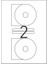 Laser Etiket CD Kod 2116 116MM x 41MM 3