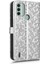 Nokia C31 Için Kılıf Geometrik Desen Deri Cüzdan Kapak Manyetik Toka (Yurt Dışından) 3