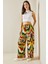 Sarı Bol Paça Desenli Pantolon 5YXK5-48647-10 1