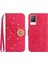 Vivo V21 Telefon Kılıfı Için Kılıf Pu Deri Kapak Çevirin Kart Tutucu Darbeye (Yurt Dışından) 1