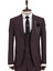 Bordo Desenli Slim Fit Takım Elbise 1