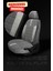 Renault Laguna - 1 Sedan 1998-2003 Aracınıza Uyumlu Koltuk Kılıfı Vira Ticari Gri 2