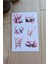 Mona Craftist 2 Sayfa 12 Adet Pembe Pampas Sticker Pembe Sarı Pampas Çiçek Sticker Vintage Sticker 4