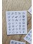 4 Parça 129 Adet Şeffaf Ikon Sticker Seti Bullet Journal Ajanda Günlük Planlayıcı Kare Sticker 4