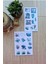 Mona Craftist 2 Sayfa 22 Adet Yağmur Temalı Sticker Çiçek Mavi Su Bulut Pencere Sticker Vintage Sticker 1