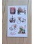 2 Sayfa 13 Adet Çiçek Temalı Sticker Seti Çiçek Kedi Pencere Country Sticker Vintage Sticker 3
