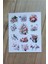 Mona Craftist 2 Sayfa 24 Adet Çiçek Temalı Sticker Çiçek Lale Sakura Kuş Sticker Vintage Sticker 3