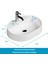 Aqua Bagno Bianzo Lavabo 55 x 42 Cm. Beyaz 4