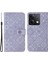 Xiaomi Redmi Note 13 5g Telefon Kılıfı Için Etnik Stil Baskılı Çiçek Desenli Deri Kapak-Mor (Yurt Dışından) 1