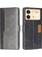 Xiaomi Redmi Note 13R Pro 5g Kılıf Için Çift Renkli Deri Damla Geçirmez Stand Telefon Kapağı-Siyah + Gri (Yurt Dışından) 1