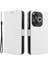 Xiaomi Poco F6 5g Kılıf Elmas Dokusu Katlanabilir Standlı Telefon Kapağı, El Kayışı-Beyaz (Yurt Dışından) 1