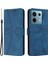 Xiaomi Redmi Note 13 5g Kılıf Katlanır Stand Üçgen Baskılı Deri Telefon Kabuk-Mavi Için (Yurt Dışından) 1