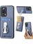 C1-9 Xiaomi 13 Lite Kılıf Pu+Tpu+Pc Kickstand Telefon Kapağı Karbon Fiber Doku-Mavi (Yurt Dışından) 1