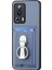 C1-9 Xiaomi 13 Lite Kılıf Pu+Tpu+Pc Kickstand Telefon Kapağı Karbon Fiber Doku-Mavi (Yurt Dışından) 2