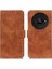 Xiaomi Poco C61 4g Darbeye Dayanıklı Kılıf Retro Pu Deri Cüzdan Halkalı Telefon Kılıfı Kapağı-Kahverengi (Yurt Dışından) 1