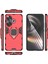 Xiaomi Poco F6 5g Kılıf Halka Tutucu Kickstand Pc+Tpu Telefon Kapağı-Kırmızı (Yurt Dışından) 5